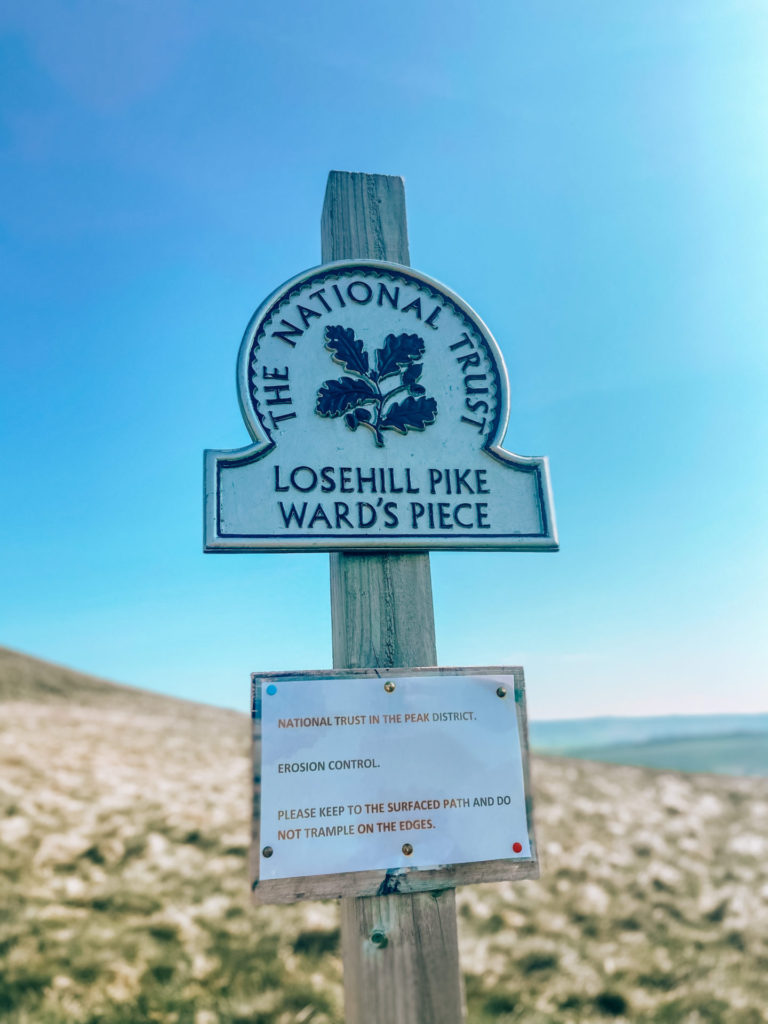 lose hill Peak District Edale skyline challenge