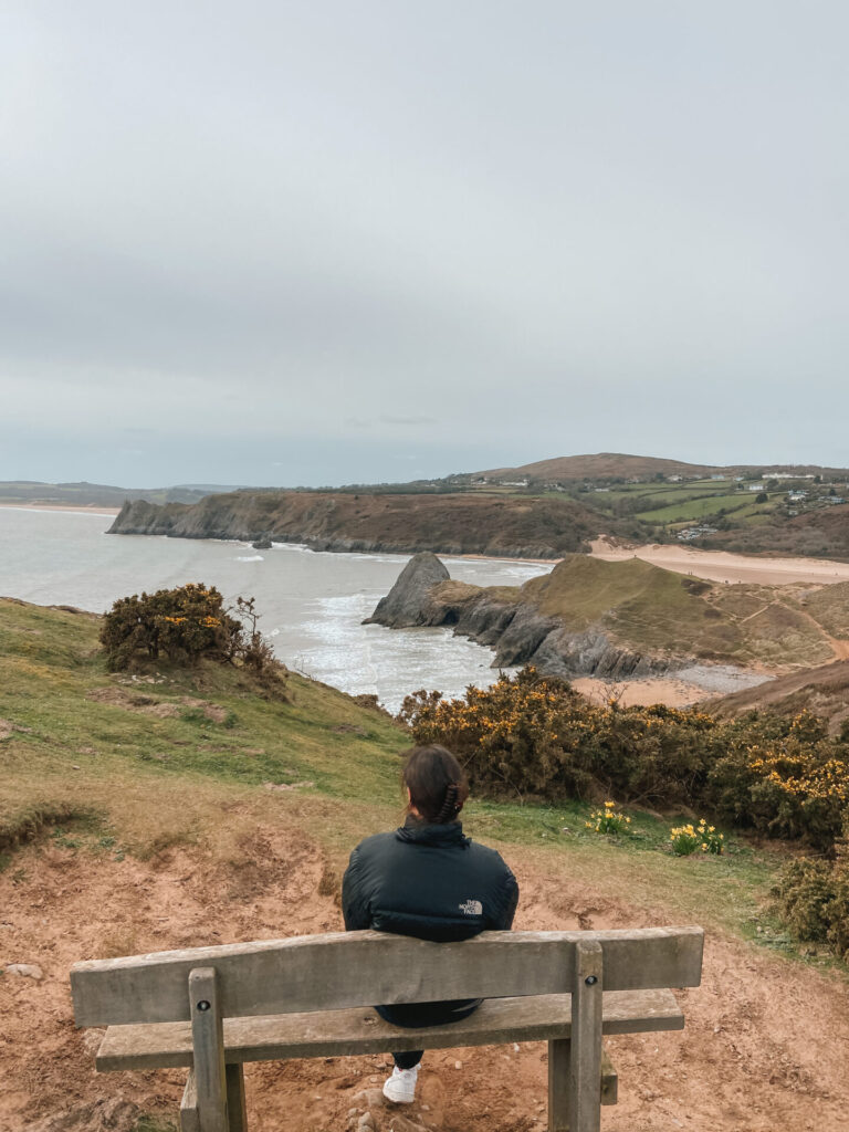 three cliffs bay South Wales