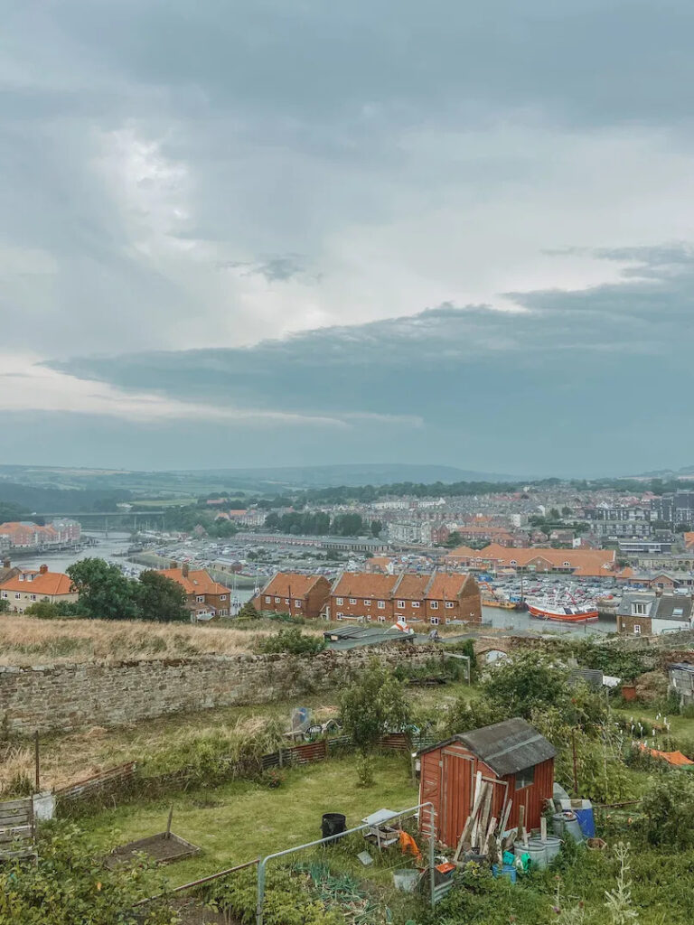 View of Whitby from the 199 steps Whitby North Yorkshire