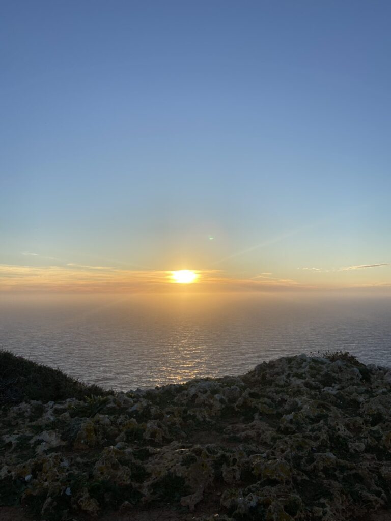 sunset at dingli cliffs malta